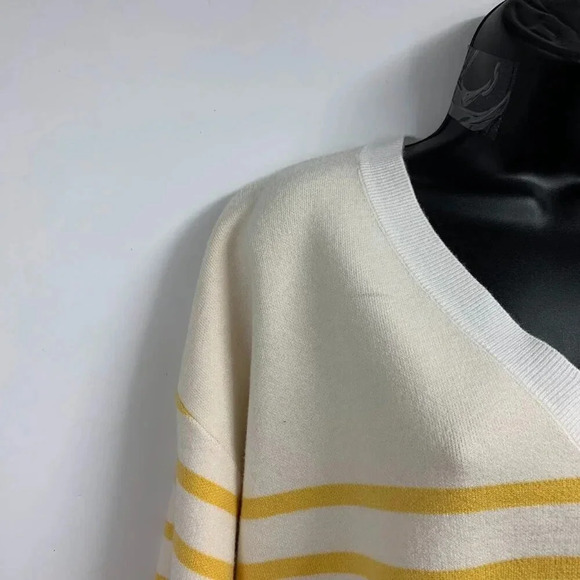 Philosophy Women's Striped V Neck Long Sleeve Pullover Sweater Size 1X NWT - Picture 3 of 14